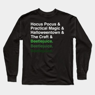 Halloween Movie List Long Sleeve T-Shirt